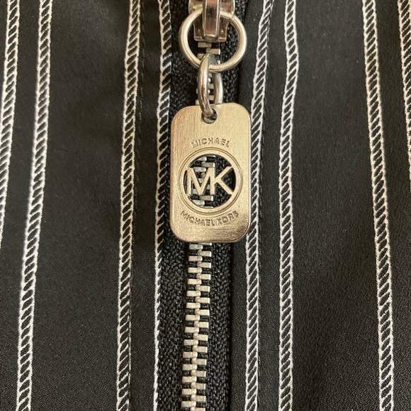 Michael Kors Black & White Striped Blouse - Picture 3 of 5